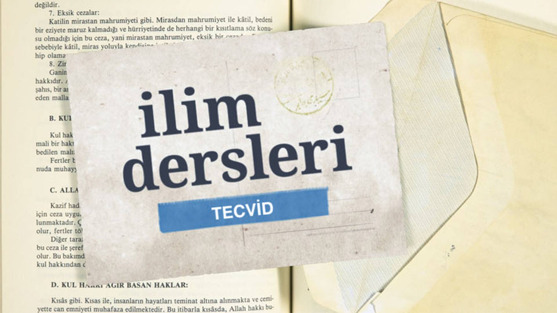 İlim Dersleri - TECVİD